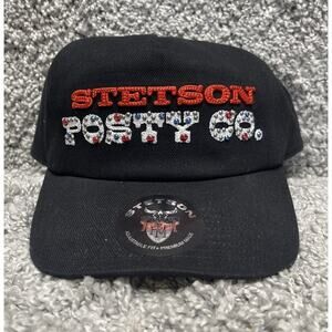 Stetson X Post Malone Studded Snapback Hat Limited Release Black